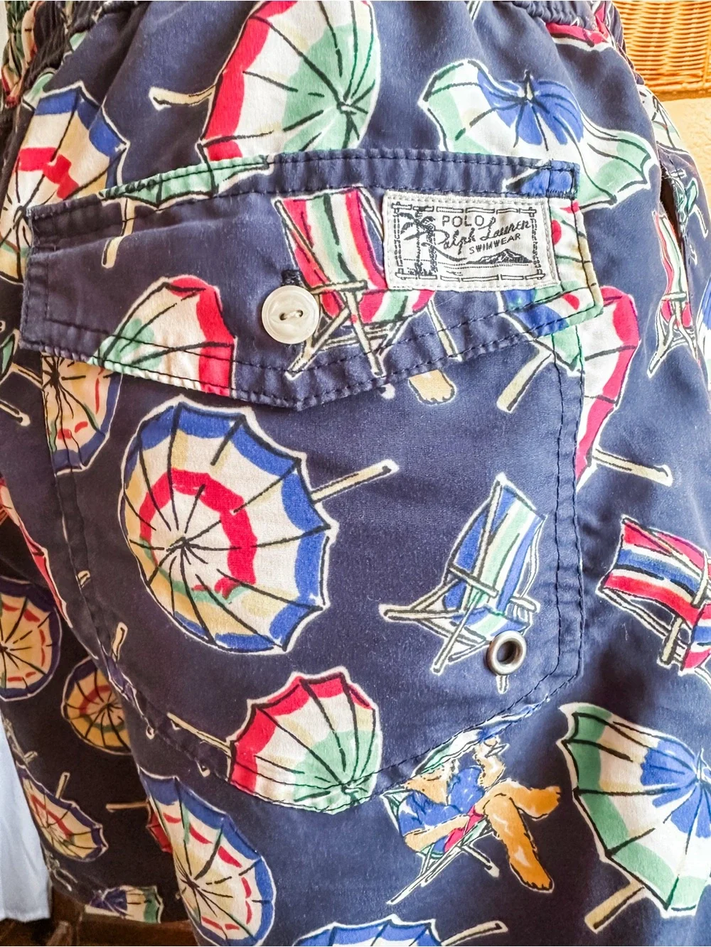 Polo by Ralph Lauren Navy Floral Swim Trunks
